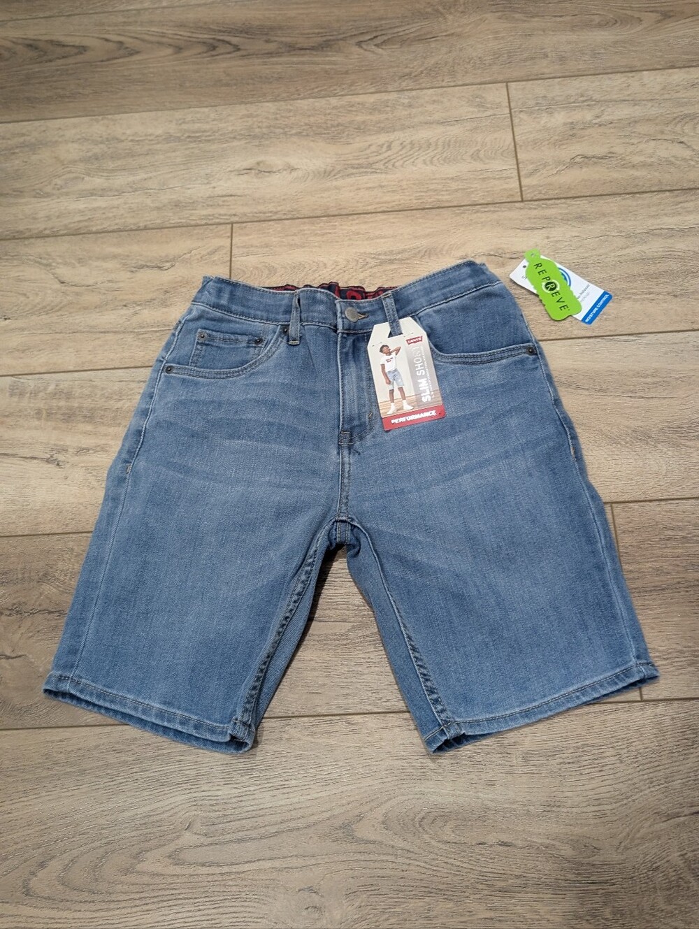 Levi's Boys Light Blue Denim Jean Shorts